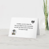 Carte De Remerciements Les Équations Sont Difficiles, L'Enseignement Est (Devant)