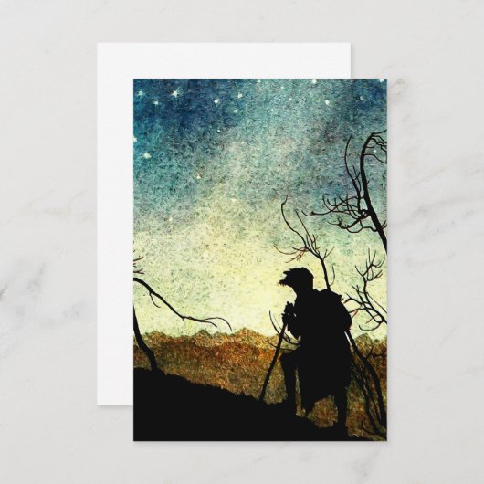 Carte De Remerciements « Les étoiles que la nature a suspendues » par Art (Devant / Derrière)