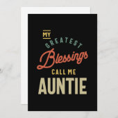 Carte De Remerciements Les Femmes Les Plus Grandes Bénédictions Appelez-M (Devant / Derrière)