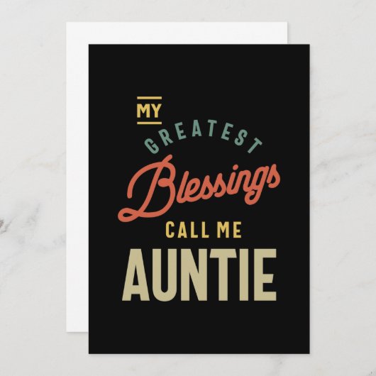 Carte De Remerciements Les Femmes Les Plus Grandes Bénédictions Appelez-M (Devant / Derrière)