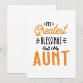 Carte De Remerciements Les Femmes Mes Plus Grandes Bénédictions M'Appelen (Devant / Derrière)