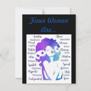Carte De Remerciements Les Femmes Plus Finies Sont...
