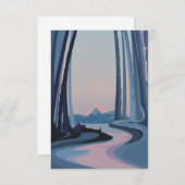 Carte De Remerciements Les forêts de bambou (Devant / Derrière)