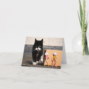 Carte De Remerciements Les Fubby se cachent pour le chat Ping.