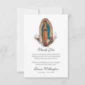 Carte De Remerciements Les funérailles de Notre-Dame de Guadalupe (Devant)