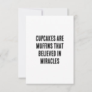 Carte De Remerciements Les gâteaux sont des muffins qui croyaient aux mir