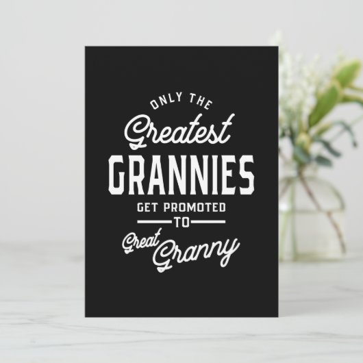 Carte De Remerciements Les Grannies Les Plus Grandes Sont Promues À Grann (Debout devant)