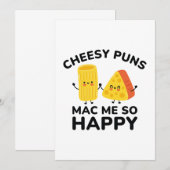 Carte De Remerciements Les jeux de mots ringards me rendent tellement heu (Devant / Derrière)