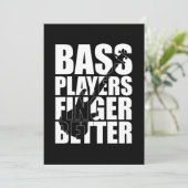 Carte De Remerciements Les joueurs de basse mieux doigts (Debout devant)