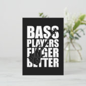 Carte De Remerciements Les joueurs de basse mieux doigts (Debout devant)