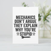 Carte De Remerciements Les mécaniciens ne s'accusent pas Ils expliquent p (Debout devant)