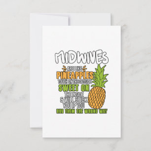 Carte De Remerciements Les Midwives Sont Comme Des Ananas.