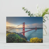 Carte De Remerciements Les monuments | Golden Gate San Francisco (Debout devant)