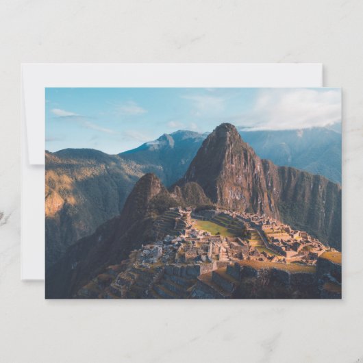 Carte De Remerciements Les monuments | Machu Picchu, Pérou (Devant)