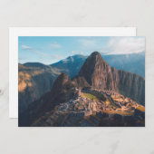 Carte De Remerciements Les monuments | Machu Picchu, Pérou (Devant / Derrière)