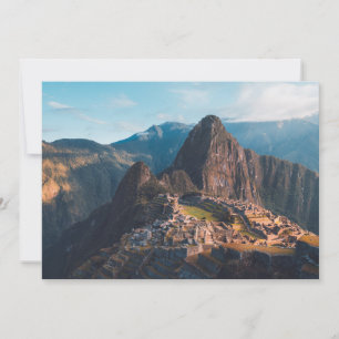 Carte De Remerciements Les monuments   Machu Picchu, Pérou