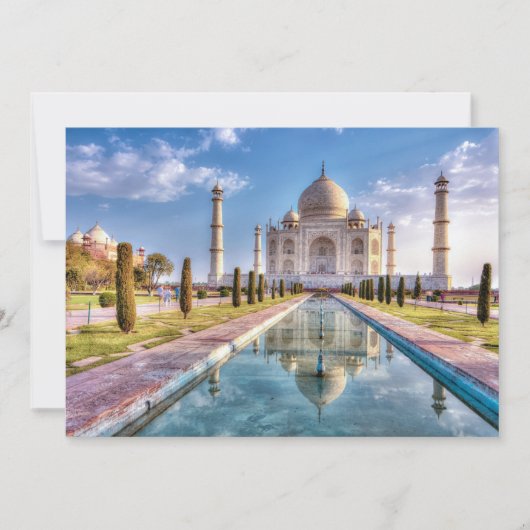 Carte De Remerciements Les monuments | Taj Mahal Sunrise (Devant)