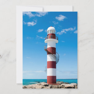 Carte De Remerciements Les phares Cancun Quintana Roo Mexique