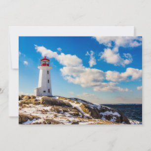Carte De Remerciements Les phares Peggy's Cove Nouvelle-Écosse
