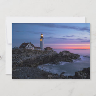 Carte De Remerciements Les phares Phare du Cap Elizabeth Maine