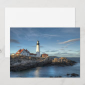 Carte De Remerciements Les phares | Portland Head Light Lighthouse (Devant / Derrière)