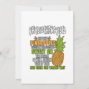 Carte De Remerciements Les Physiothérapeutes Sont Comme Des Ananas.