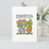 Carte De Remerciements Les Physiothérapeutes Sont Comme Des Ananas. (Debout devant)