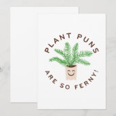 Carte De Remerciements Les Puns plantes Sont Si Fermes (Devant / Derrière)