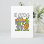 Carte De Remerciements Les Responsables RH Sont Comme Des Ananas. (Debout devant)