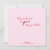 Carte De Remerciements Les roses sont Red Note Card (Dos)