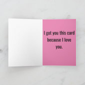 Carte De Remerciements Les roses Sont Red VDAY Card (Intérieur)