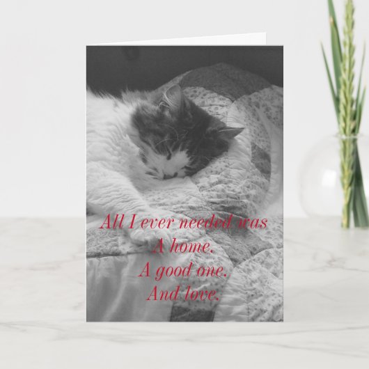 Carte De Remerciements Les secourus. (Devant)