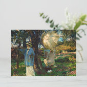 Carte De Remerciements Les Sketchers de John Singer Sargent (Debout devant)