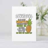 Carte De Remerciements Les Surveyors Sont Comme Des Ananas. (Debout devant)