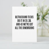 Carte De Remerciements Les techs ultrasoniques le font en 2D, 3D et 4D -  (Debout devant)