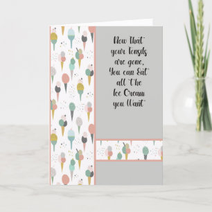 Carte De Remerciements Les tonsiles se portent bien pour les enfants avec