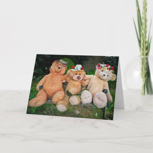 Carte De Remerciements Les Trois Ours (Devant)