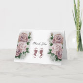 Carte De Remerciements Lesbiennes Mariées Regency Rose Roses (Devant)