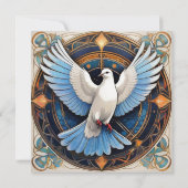 Carte De Remerciements L'Esprit Saint (colombe) 2 (Dos)