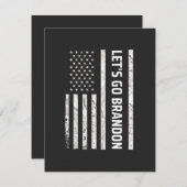 Carte De Remerciements Let's Go Brandon (Devant / Derrière)