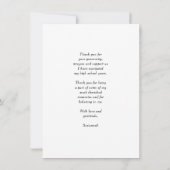 Carte De Remerciements Lettrage moderne Simple 3 Photo Graduation (Dos)