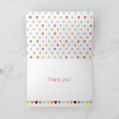 Carte De Remerciements LETTRE D'AMOUR DU Labrador Noir (Intérieur)