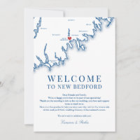 Lettre de bienvenue de mariage à New Bedford MA Bl