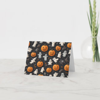 Carte De Remerciements Lettres d'Halloween