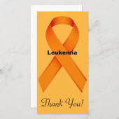 Carte De Remerciements Leucémie (Devant / Derrière)