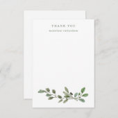 Carte De Remerciements Liage minimal (Devant / Derrière)