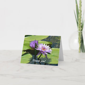 Carte De Remerciements Libellule Lotus