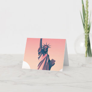 Carte De Remerciements Liberté de la statue