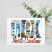 Carte De Remerciements Lieux OBX (Debout devant)