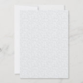 Carte De Remerciements Light Gray Geometric Floral Pattern (Devant)